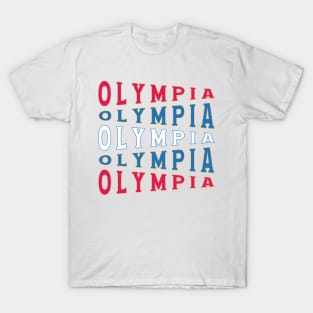 TEXT ART USA OLYMPIA T-Shirt